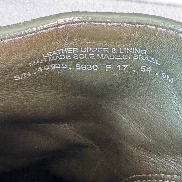 Tory Burch Sofia Lug Sole Ankle Bootie Heel Green Suede Women’s Size 9M US - Picture 8 of 8